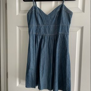 Express size Medium denim skater style dress